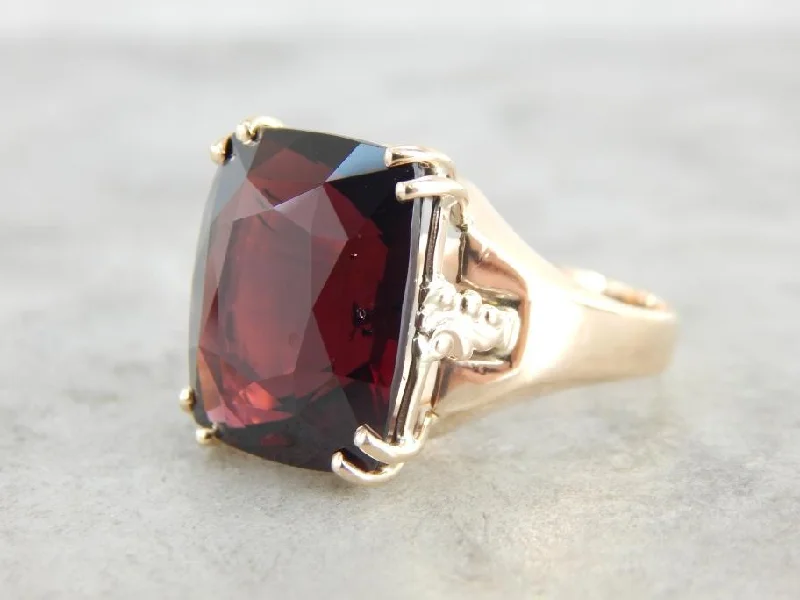 Bold Pyrope Garnet Cocktail Ring