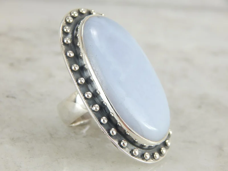 Fabulous Knuckle Duster Agate Cocktail Ring