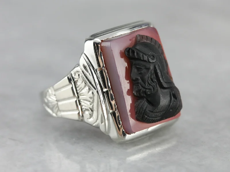 Men's Sardonyx Cameo Ring