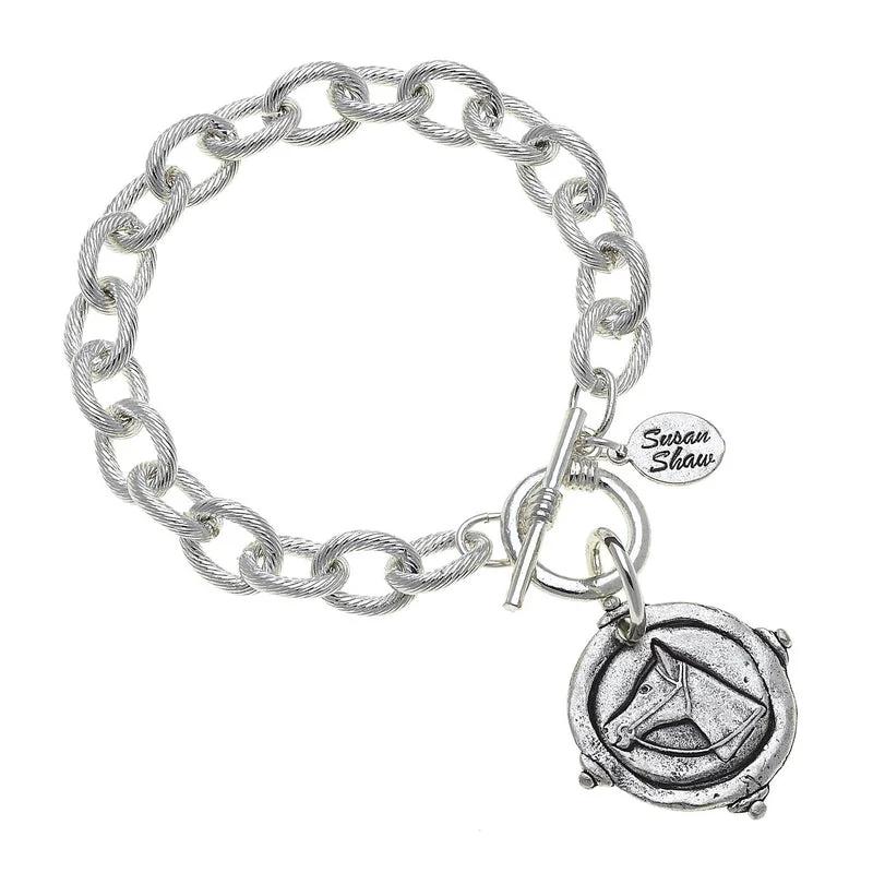 Susan Shaw - Silver Horse Bracelet