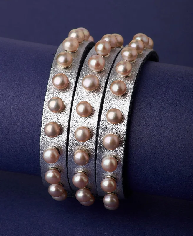 Fashionable Real Pearl Band Bracelet