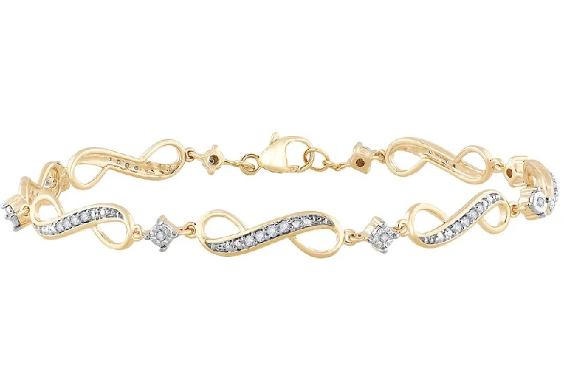 10K 0.25ct Diamond Bracelet