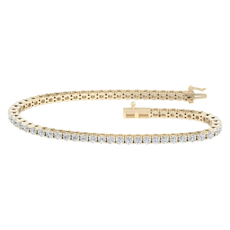 14K 3.00CT  Certified Lab Grown Diamond Bracelet ( IGI Certified )