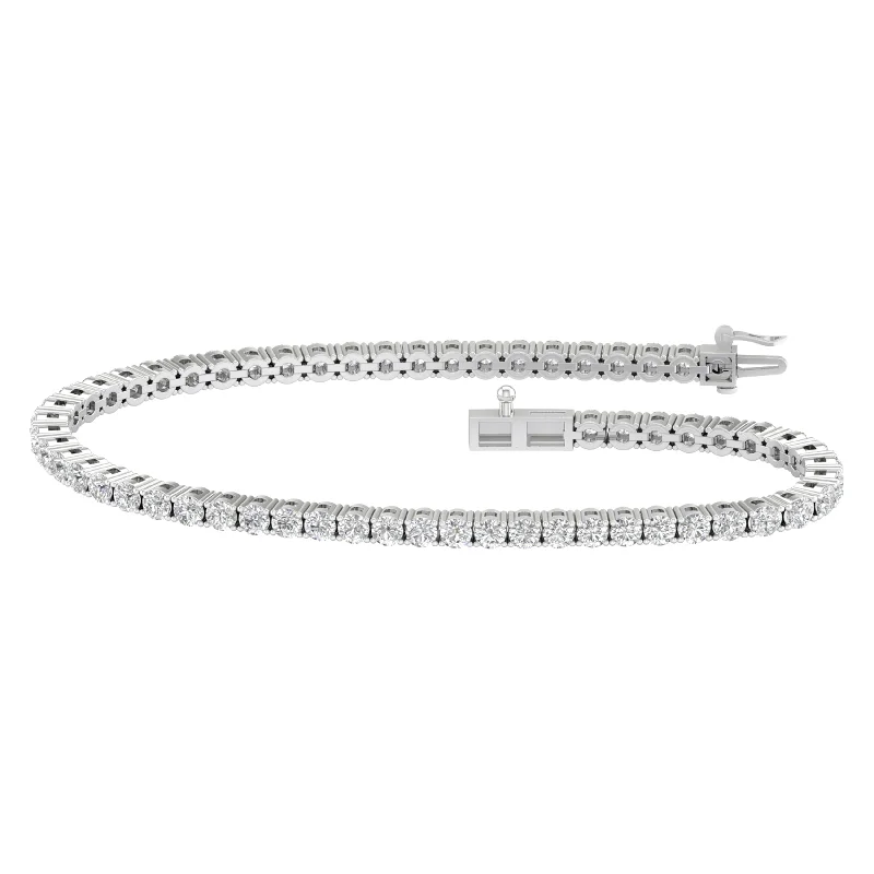 14K 5.00CT  Certified Lab Grown Diamond Bracelet ( IGI Certified )