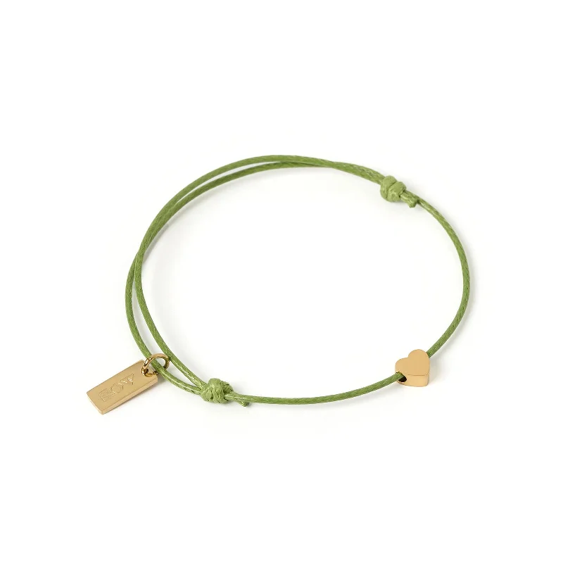 Angel Heart Bracelet - Olive