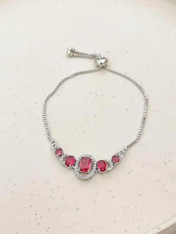 Cherry Red Adjustable Bracelet