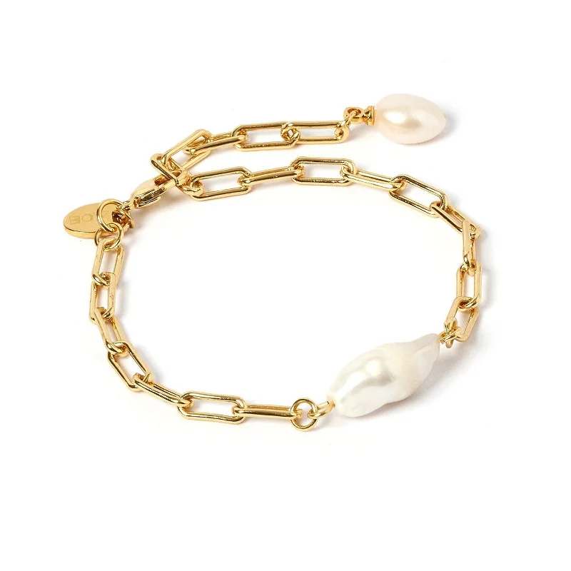 Danielle Gold and Pearl Bracelet