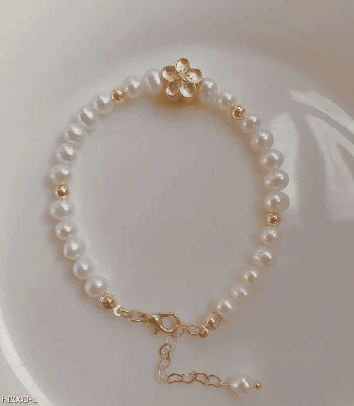 Natural pearls peach blossom bracelet