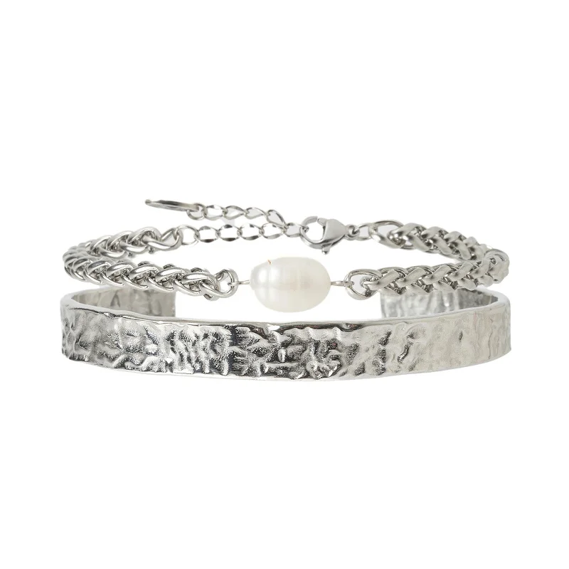 Mallory Bracelet Stack - Silver