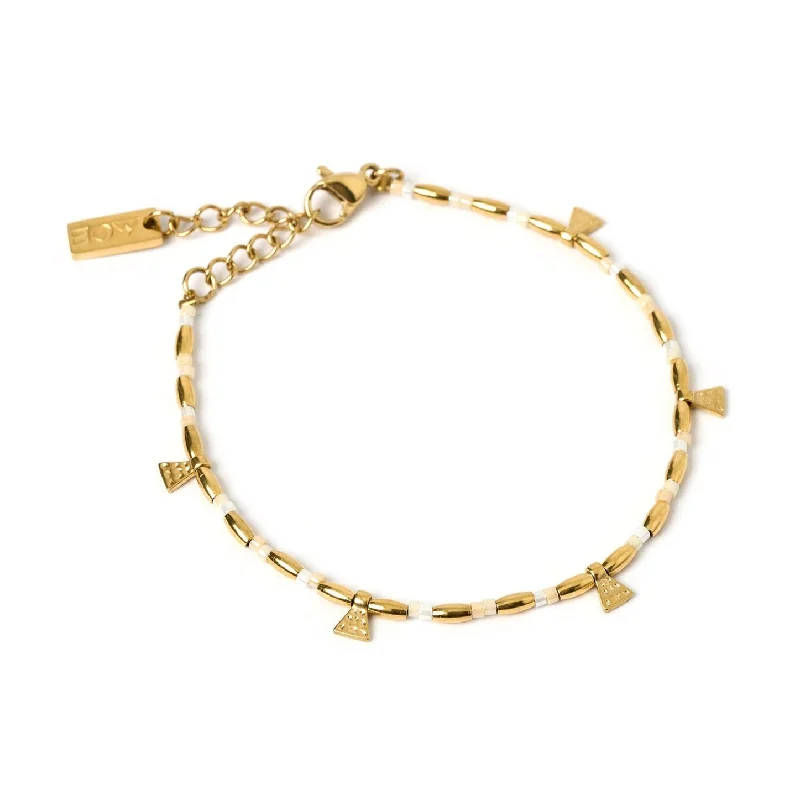 Natalia Gold Bracelet - Vanilla