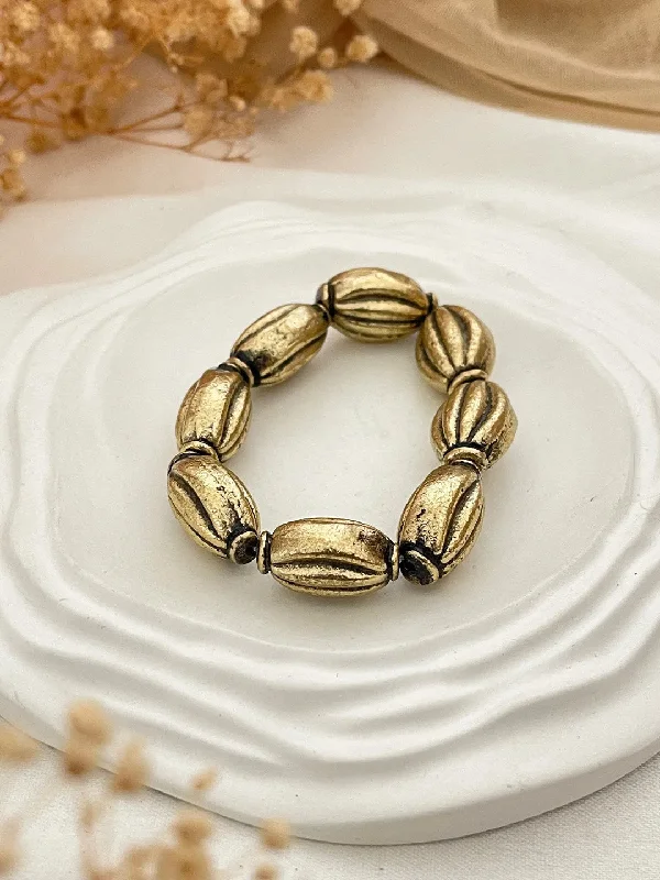 Oval Bead Statement Bracelet