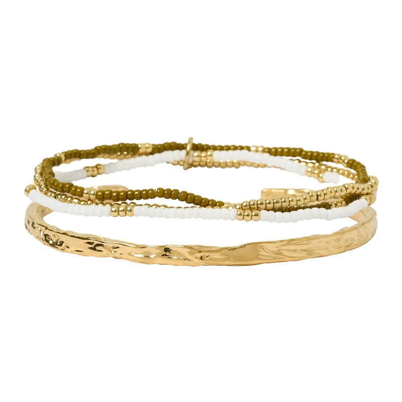 Sunshine Bracelet Stack - Khaki