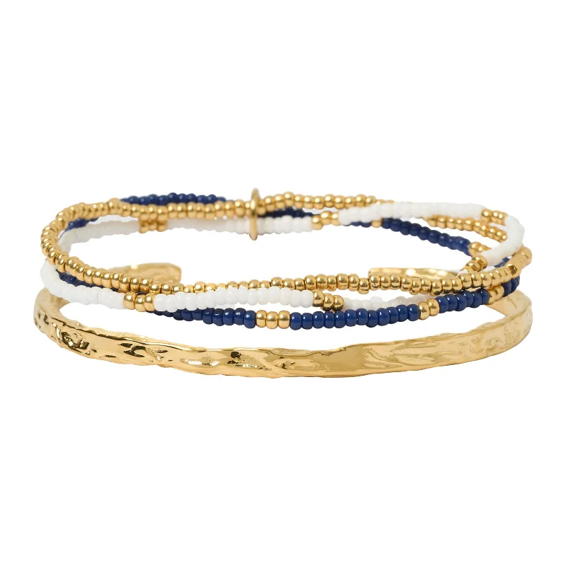 Sunshine Bracelet Stack - Navy