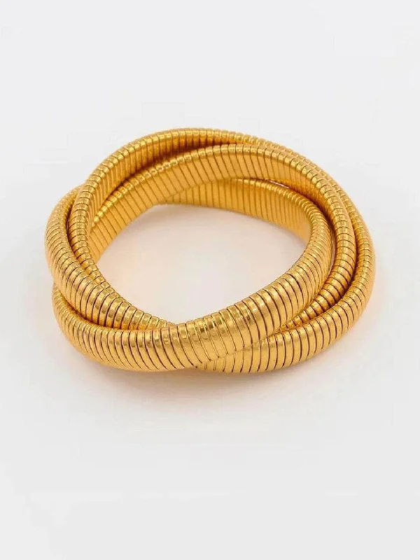 Triple Layer Wrap Stretchable Bracelet