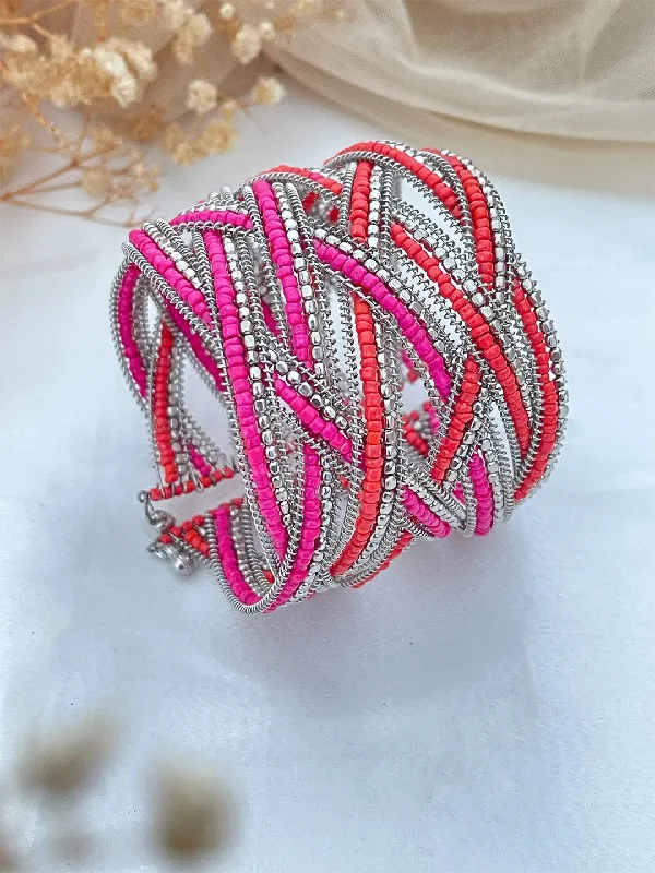 Vintage Beaded Cuff Bracelet