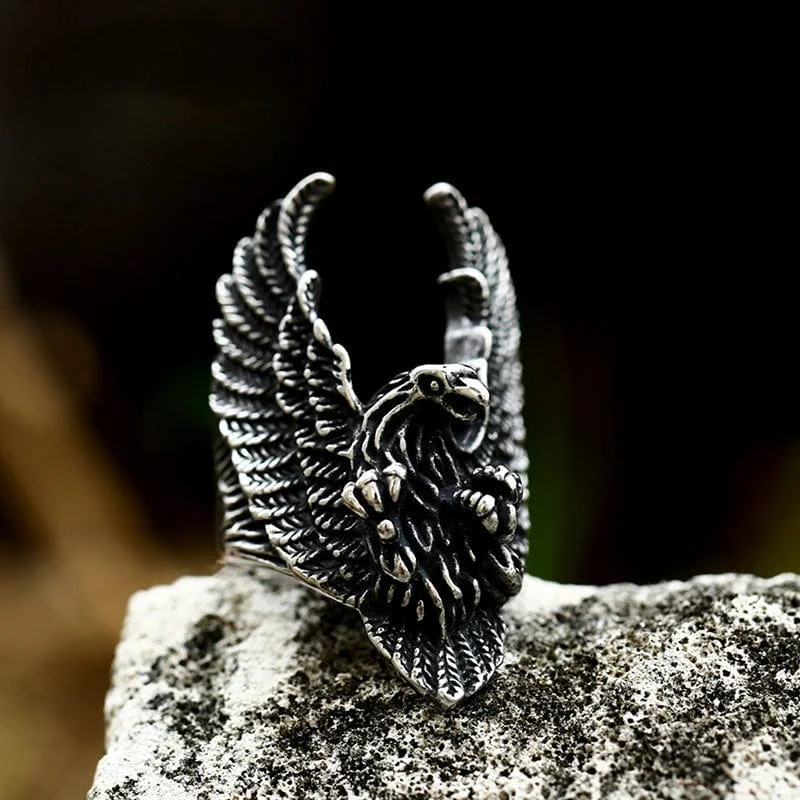 Men's Punk Eagle Ring