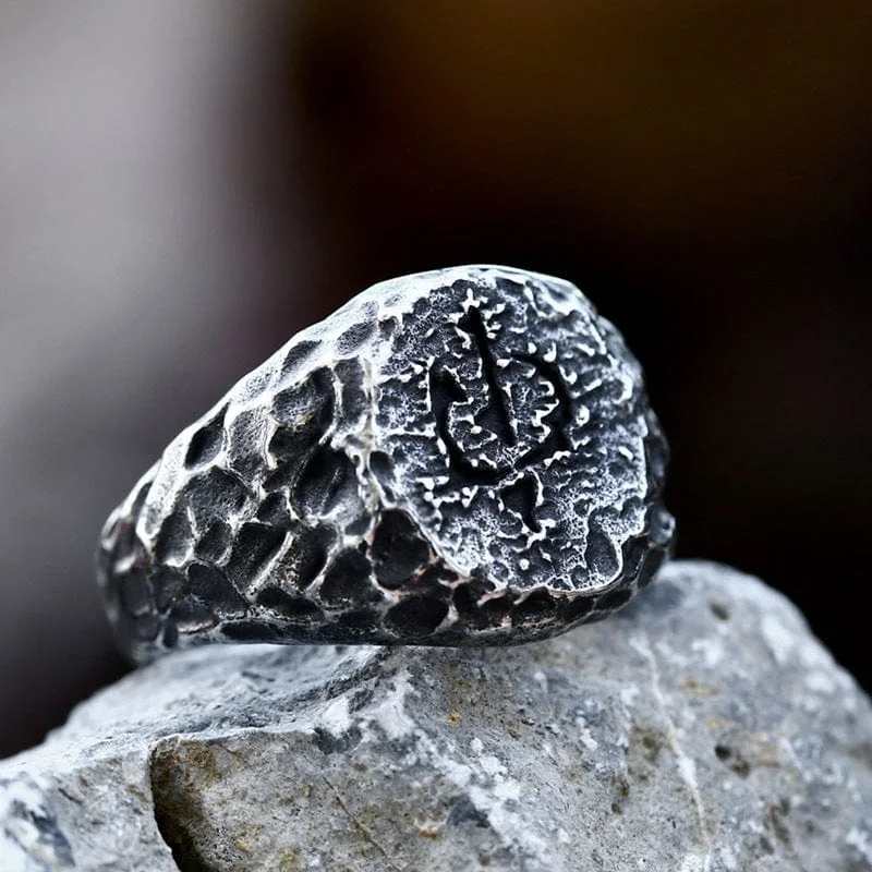 Men's Punk Irregular Imitation Stone Ring