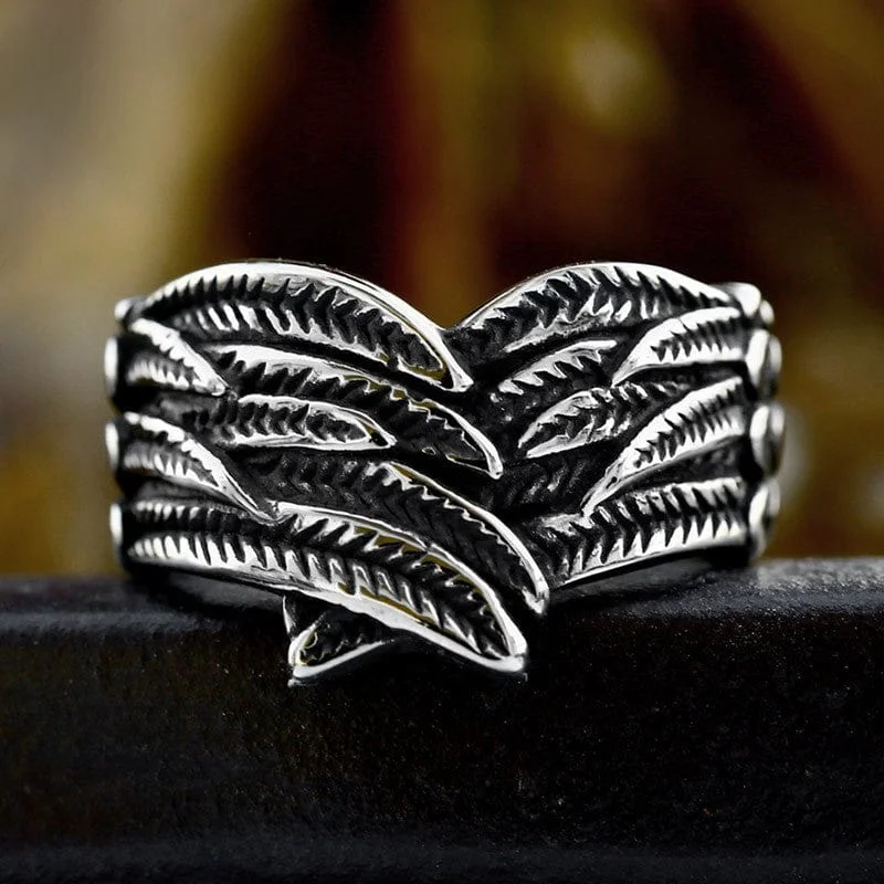 Men's Punk Wing Ring